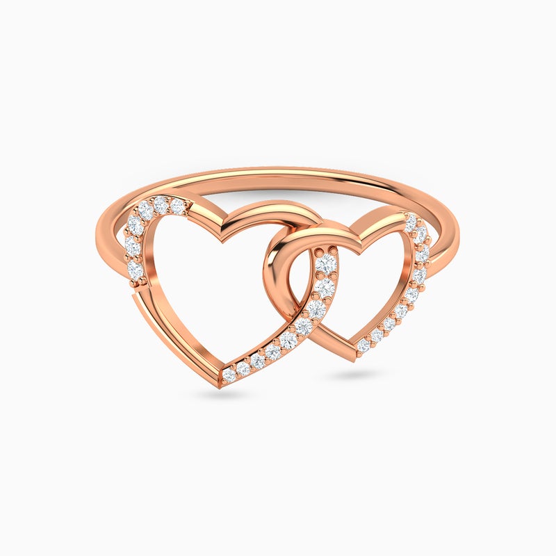 lazurde Heart Diamond Ring in 18K Gold - Image 1
